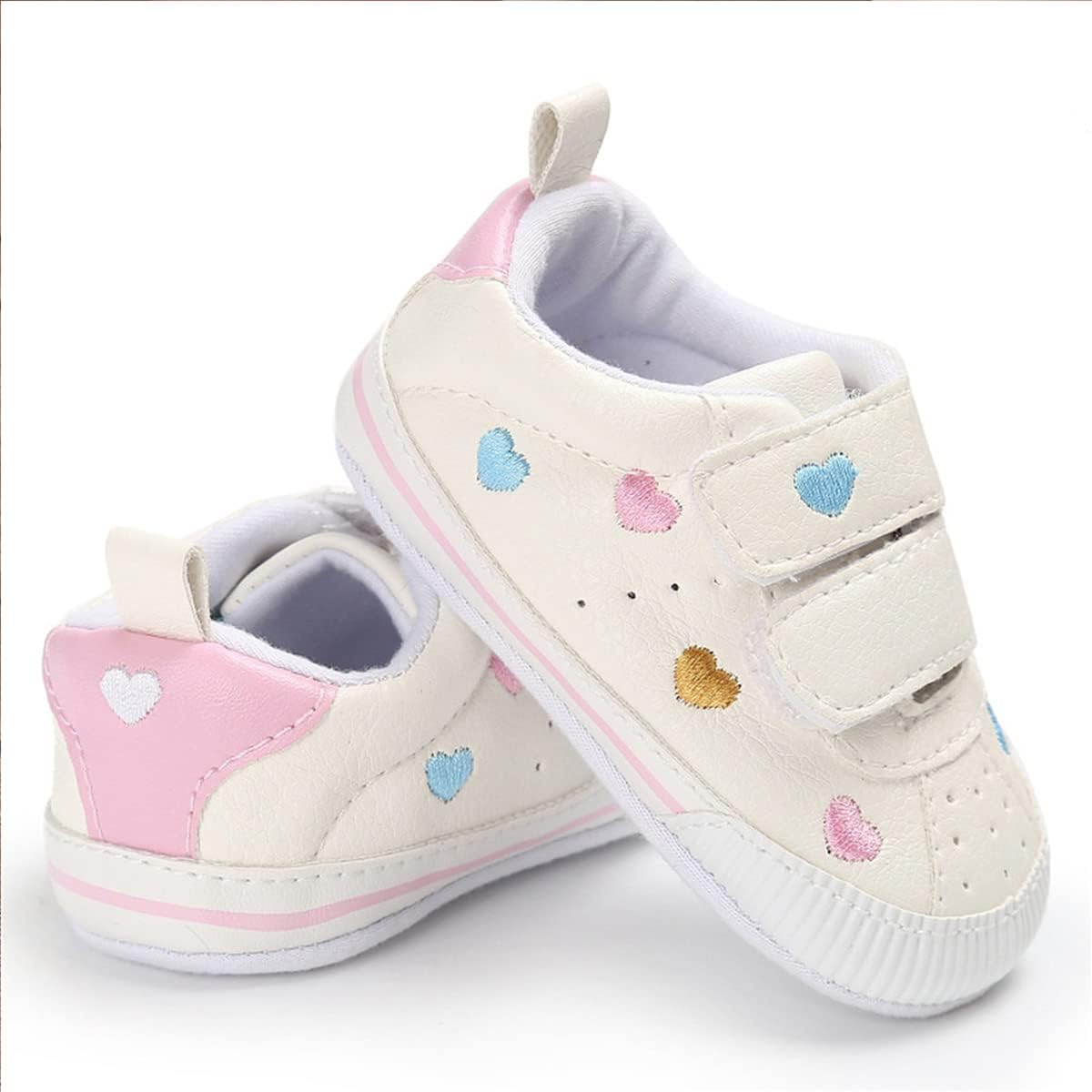 E-FAK Baby Shoes Boys Girls Infant Sneakers Non-Slip Rubber Sole Toddler Crib First Walker Shoes Xpress