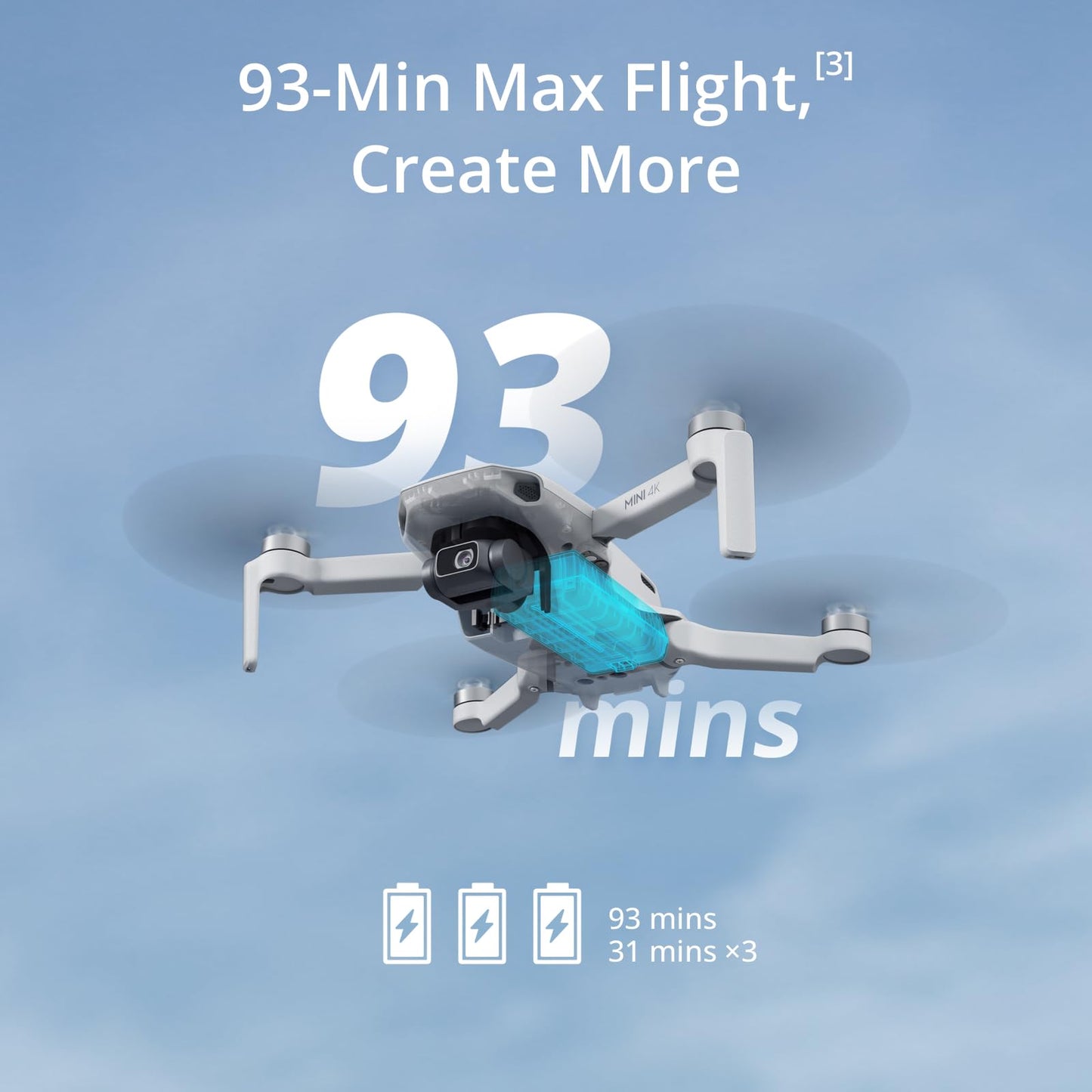 DJI Mini 2 SE, Lightweight Mini Drone with QHD Video, 10km Max Video Transmission, 31-Min Flight Time, Under 249 g, Auto Return to Home, 3-Axis Gimbal Drone with EIS, Drone with Camera for Beginners