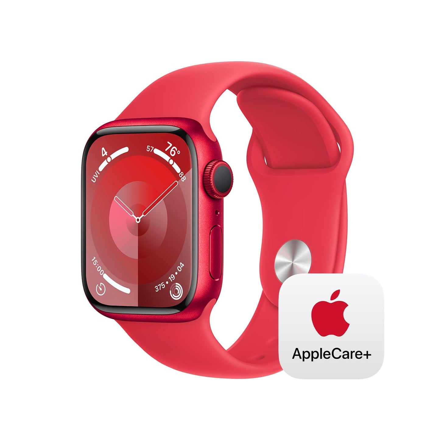 Montre intelligente Apple Watch Series 9 [GPS 45 mm] avec boîtier en aluminium rose et boucle sport rose. Tracker d'activité, applications d'oxygène dans le sang et d'ECG, écran Retina toujours allumé, neutre en carbone 