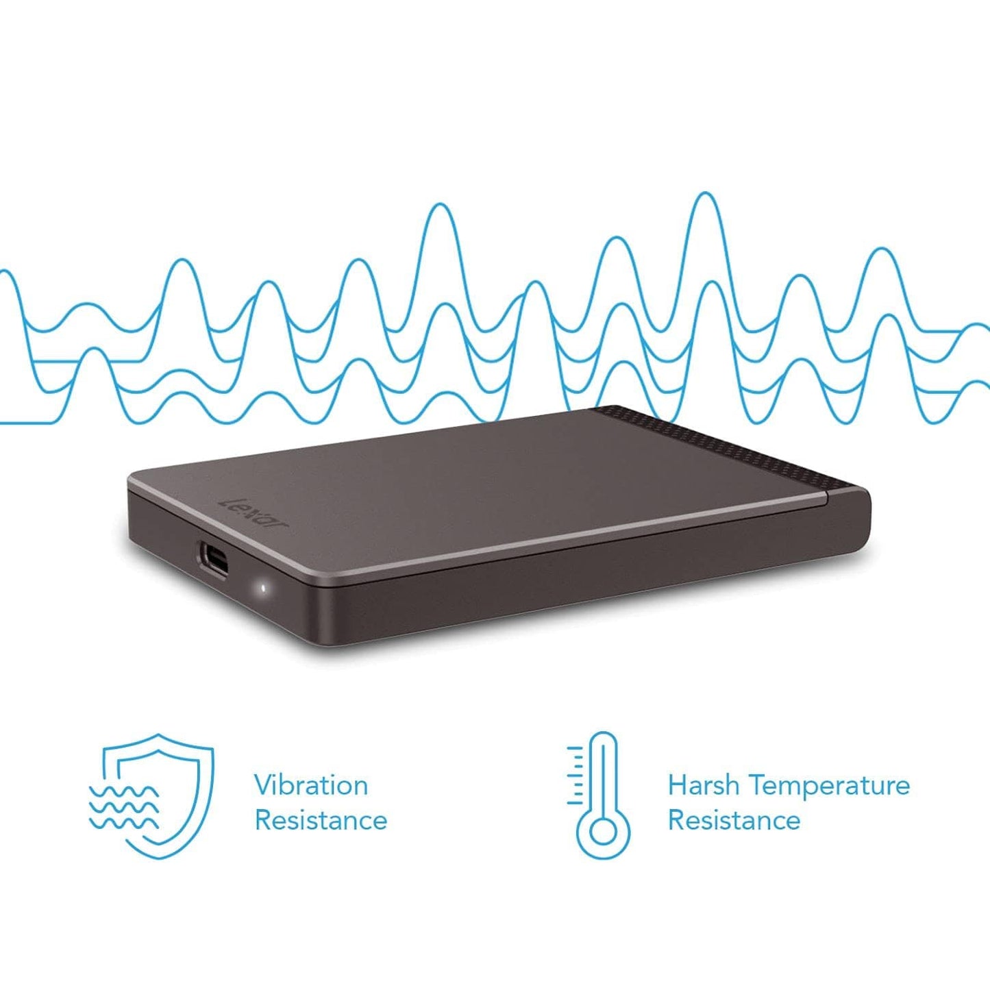 Lexar 2TB SL500 Portable SSD, Up to 2000 MB/s Read, Compatible w/Type-C Laptops, iPhone 15, Smartphones, Tablets, PS5, Xbox, USB 3.2 Gen 2x2, Slim and Lightweight, External SSD (LSL500X002T-RNBNU)