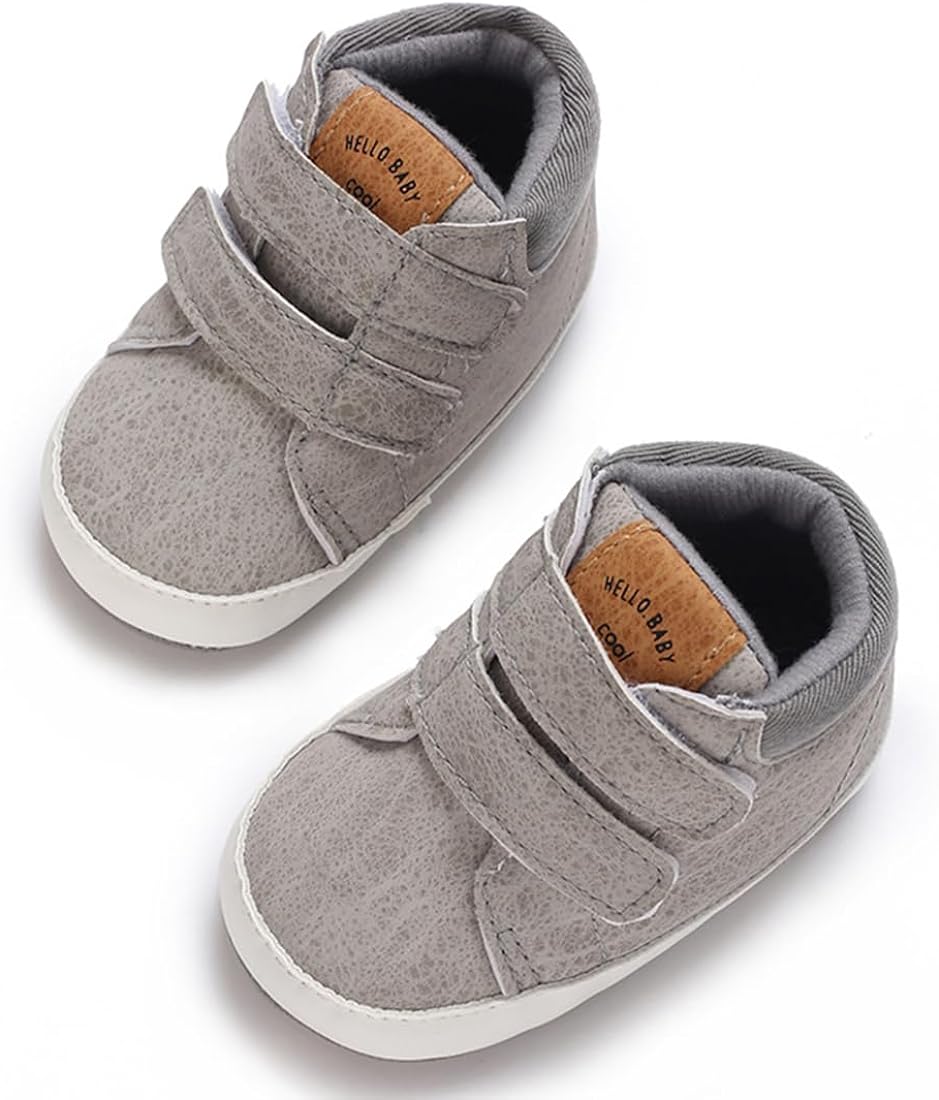 E-FAK Baby Shoes Boys Girls Infant Sneakers Non-Slip Rubber Sole Toddler Crib First Walker Shoes Xpress