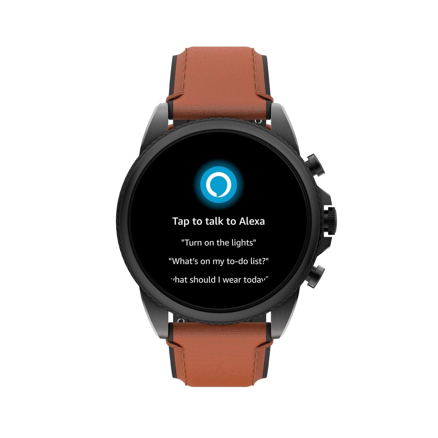 Fossil Gen 6 Montre intelligente à écran tactile de 44 mm pour hommes avec Alexa intégré, tracker d'activité, tracker d'activité, suivi du sommeil, GPS, haut-parleur, contrôle de la musique, notifications sur smartphone