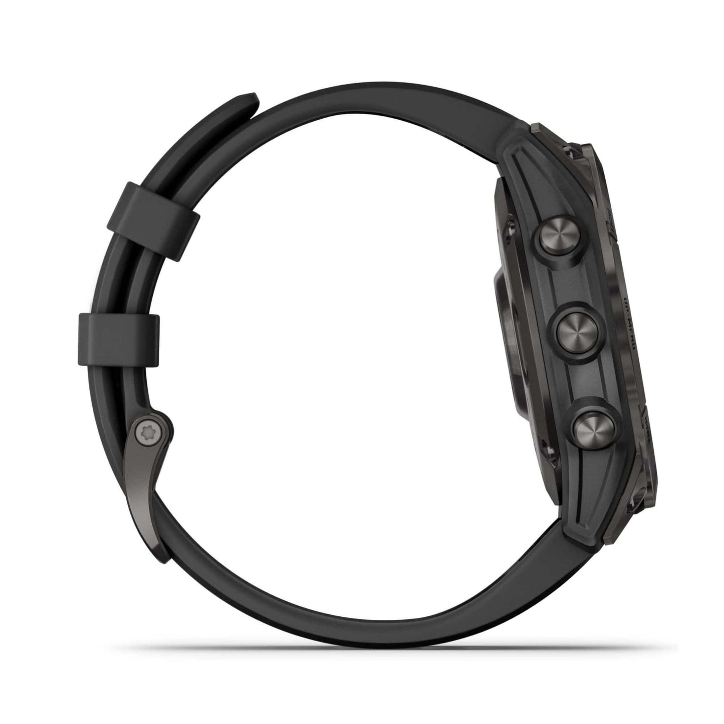 Garmin fenix 7S, montre intelligente d'aventure de petite taille, montre d'extérieur robuste avec GPS, écran tactile, fonctionnalités de santé et de bien-être, argent avec bracelet graphite, 010-02539-00 