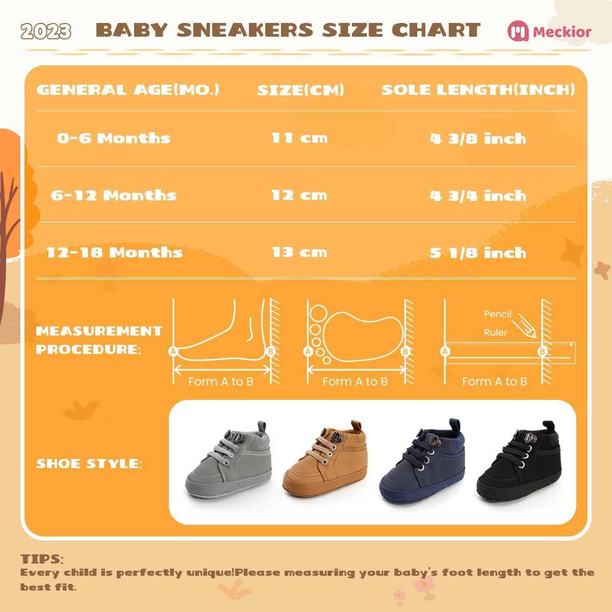 Meckior Toddler Baby Boys Girls High Tops Ankle Sneakers Soft Anti-Slip Sole PU Leather Moccasins Infant Newborn Prewalker First Walking Crib Shoes Xpress