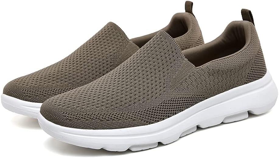 TIOSEBON Men's Mesh Slip On Walking Shoes Loafers-Comfortable Lightweight Work Drving Tennis Shoes Xpress