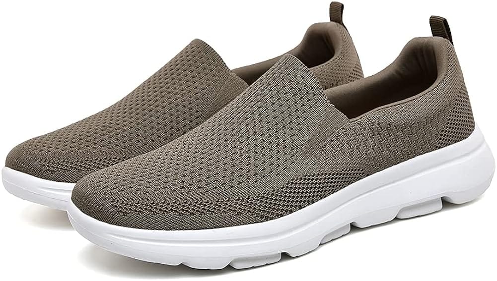 TIOSEBON Men's Mesh Slip On Walking Shoes Loafers-Comfortable Lightweight Work Drving Tennis Shoes Xpress