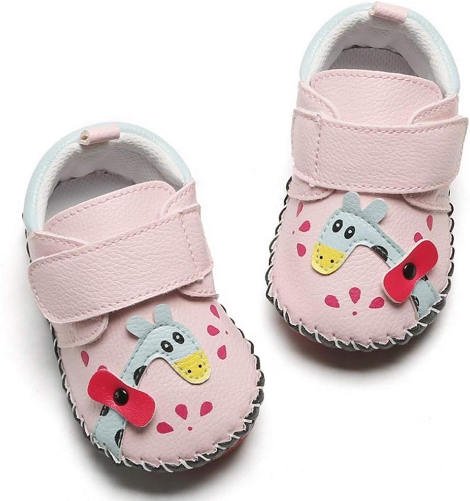 HsdsBebe Baby Boys Girls Pu Leather Hard Bottom Walking Sneakers Toddler Rubber Sole First Walkers Infant Cartoon Slippers Crib Shoes Xpress