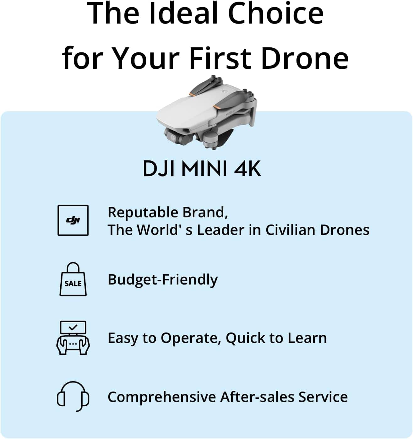 DJI Mini 2 SE, Lightweight Mini Drone with QHD Video, 10km Max Video Transmission, 31-Min Flight Time, Under 249 g, Auto Return to Home, 3-Axis Gimbal Drone with EIS, Drone with Camera for Beginners