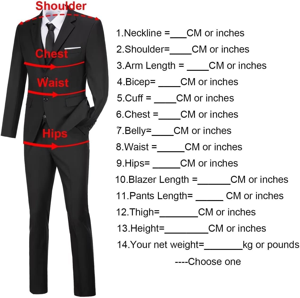 Mens Slim Fit 2 Piece Suit Two Button Notched Lapel Solid Suit Jacket Pants Set Tuxedo for Prom