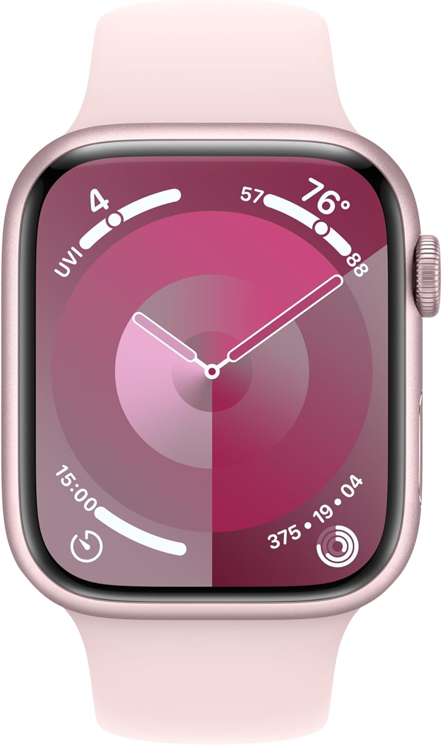 Montre intelligente Apple Watch Series 9 [GPS + Cellular 45 mm] avec boîtier en acier inoxydable doré et boucle milanaise dorée. Tracker d'activité, applications d'oxygène dans le sang et d'ECG, écran Retina toujours actif 