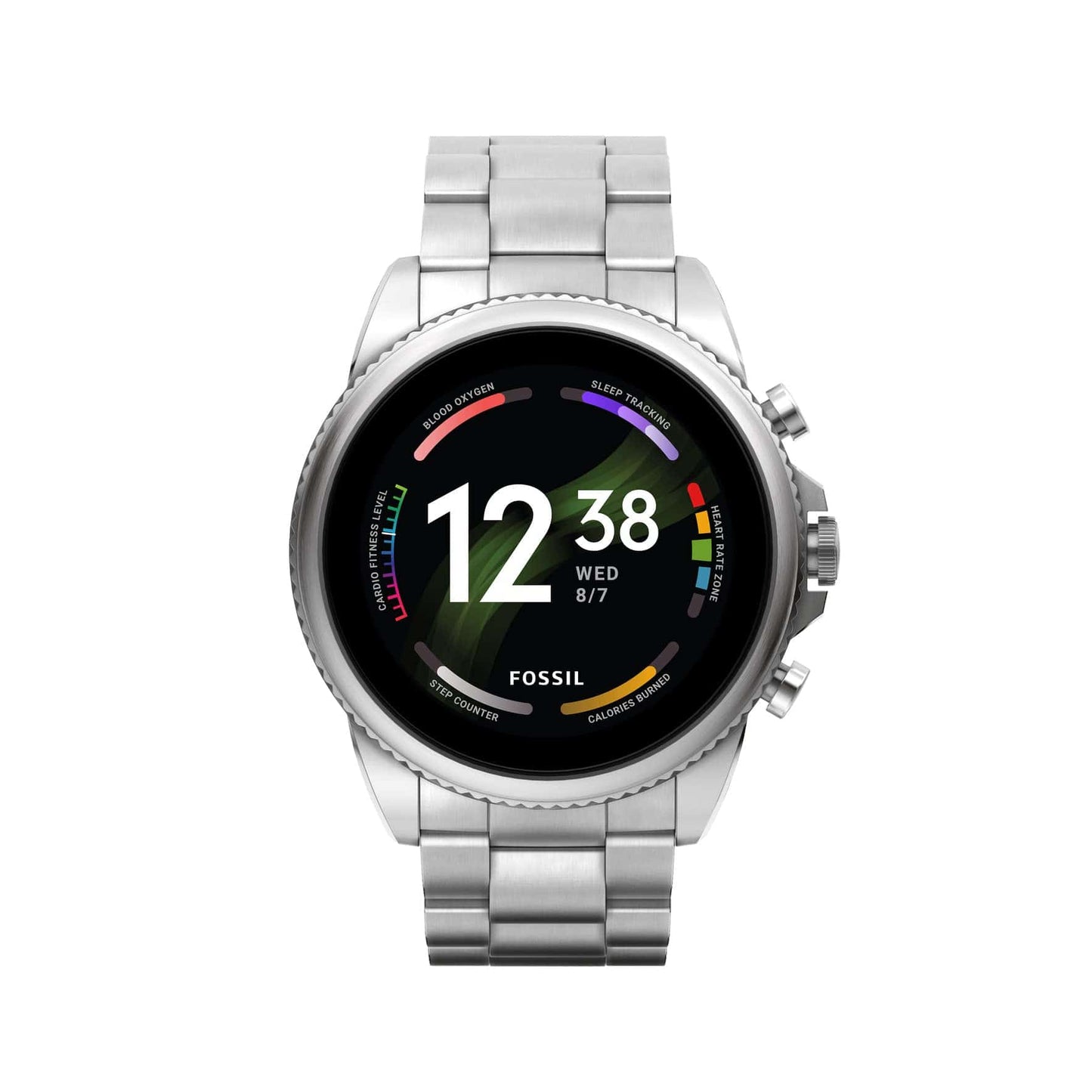 Fossil Gen 6 Reloj inteligente con pantalla táctil de 44 mm para hombres con Alexa incorporado, rastreador de ejercicios, rastreador de actividad, rastreador de sueño, GPS, altavoz, control de música, notificaciones de teléfonos inteligentes