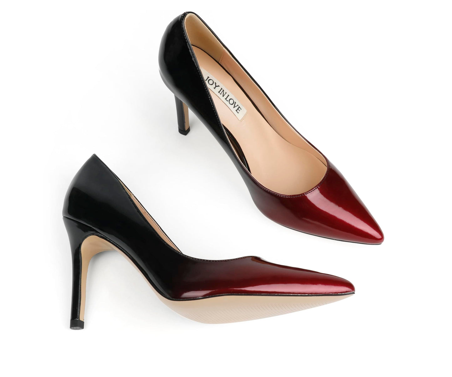 JOY IN LOVE Women's Pumps Shoes 3.5" High Heels Pointy Toe Stiletto Pumps