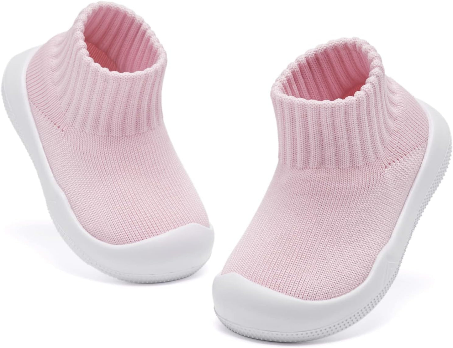 Eashi Baby Boy Girl Non-Skid Indoor Infant Walking Shoes Breathable Warm Elastic Sock Shoes with Memory Sole Protect Toes Outdoor Sneakers Xpress