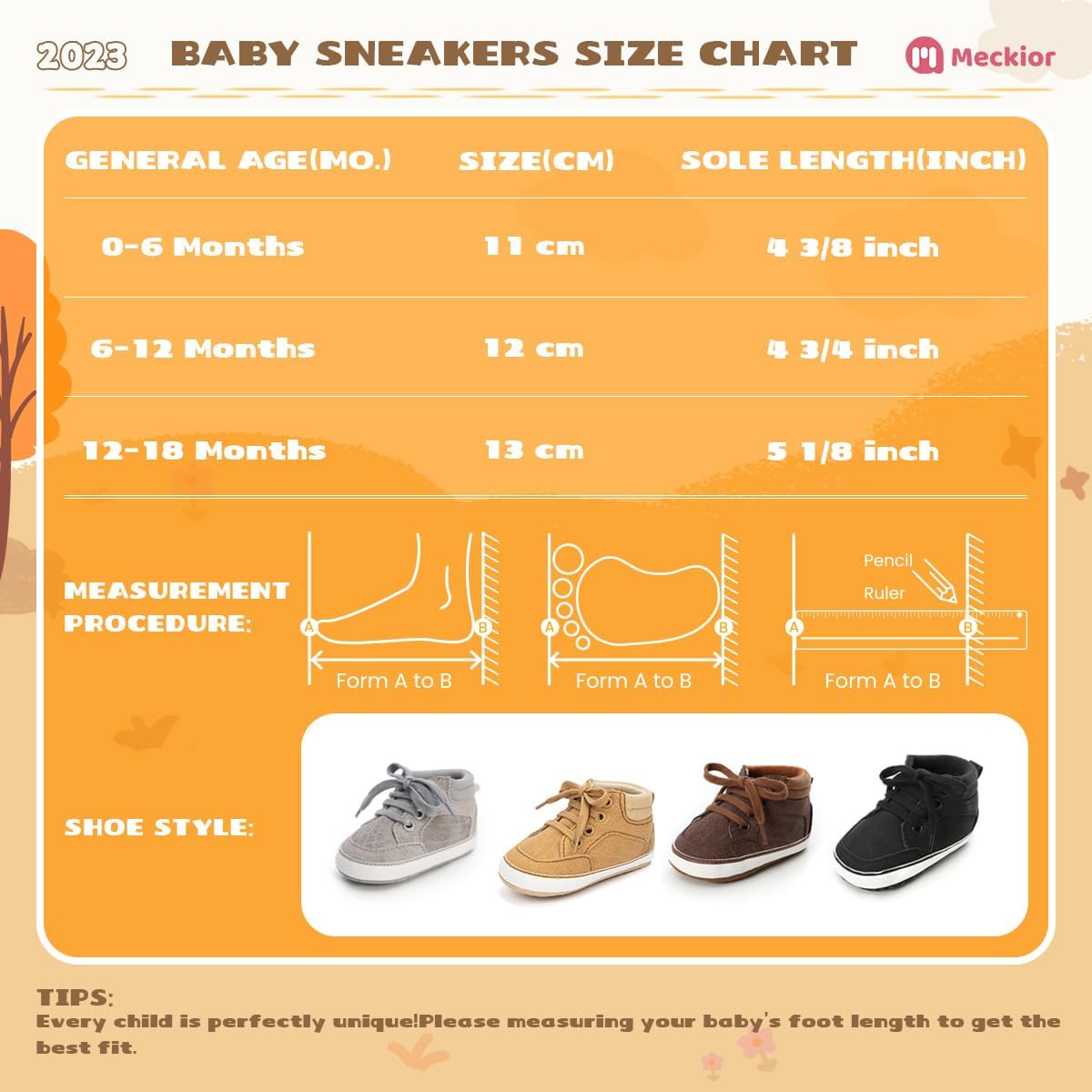 Meckior Toddler Baby Boys Girls High Tops Ankle Sneakers Soft Anti-Slip Sole PU Leather Moccasins Infant Newborn Prewalker First Walking Crib Shoes Xpress