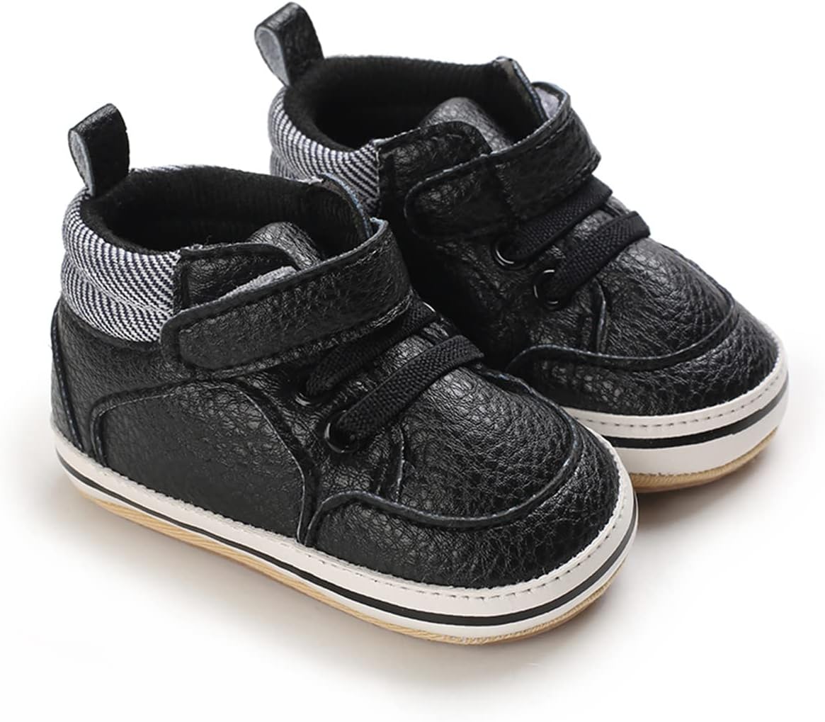 E-FAK Baby Shoes Boys Girls Infant Sneakers Non-Slip Rubber Sole Toddler Crib First Walker Shoes Xpress