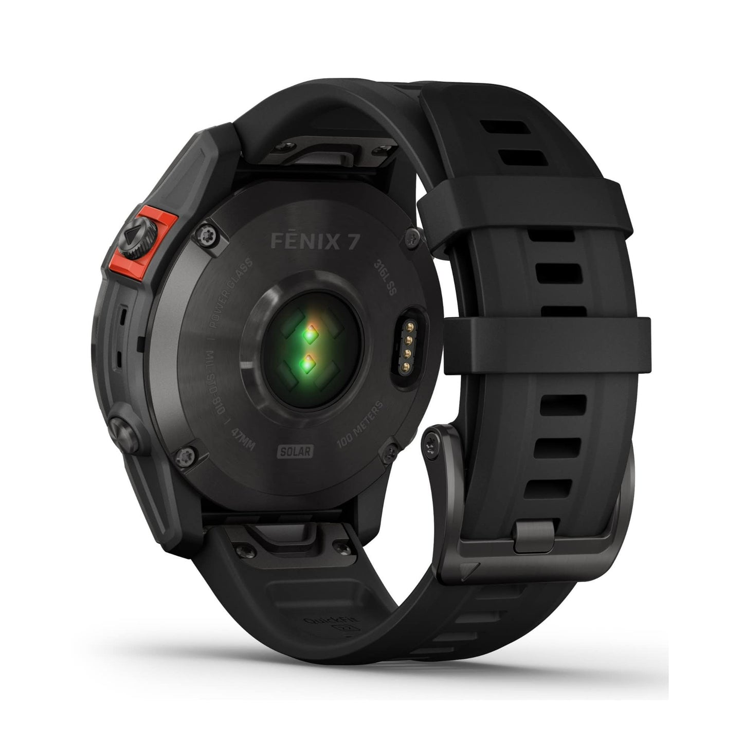 Garmin fenix 7S, montre intelligente d'aventure de petite taille, montre d'extérieur robuste avec GPS, écran tactile, fonctionnalités de santé et de bien-être, argent avec bracelet graphite, 010-02539-00 