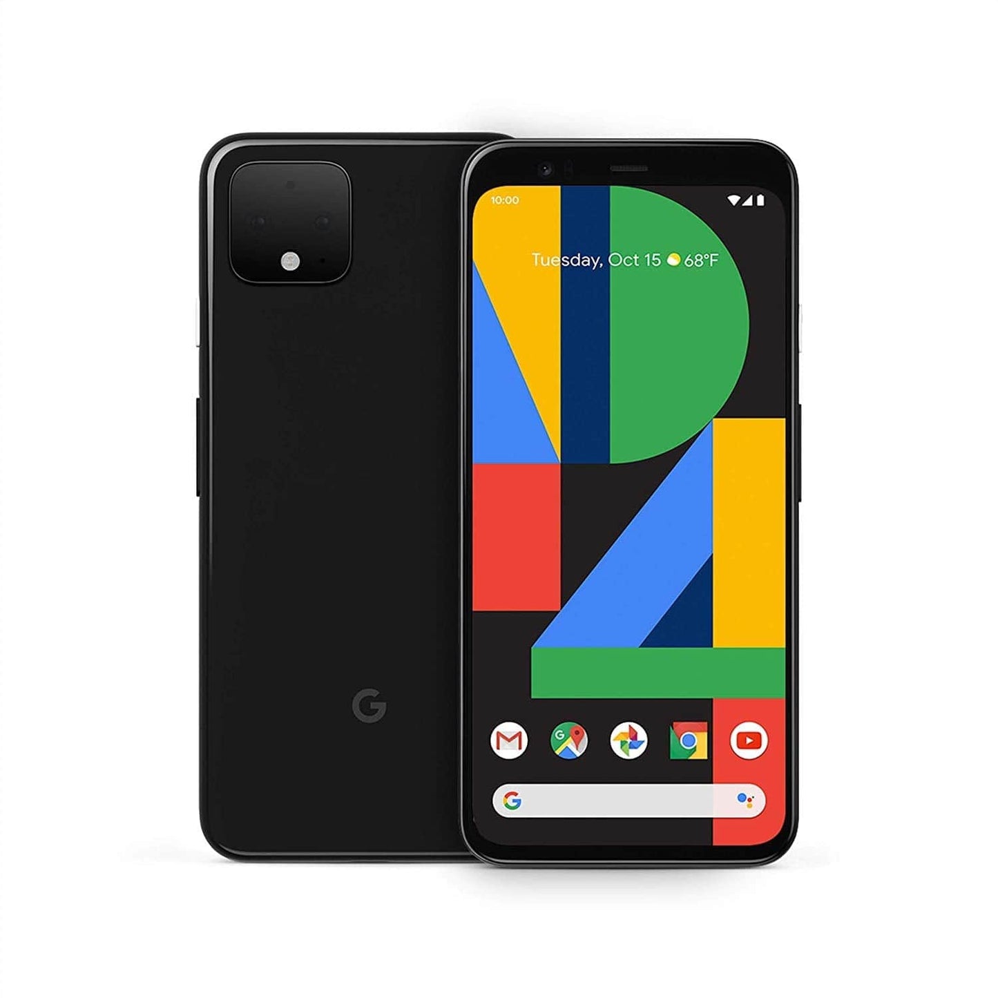 Google Pixel 4, 64GB, Just Black - Unlocked (Renewed)