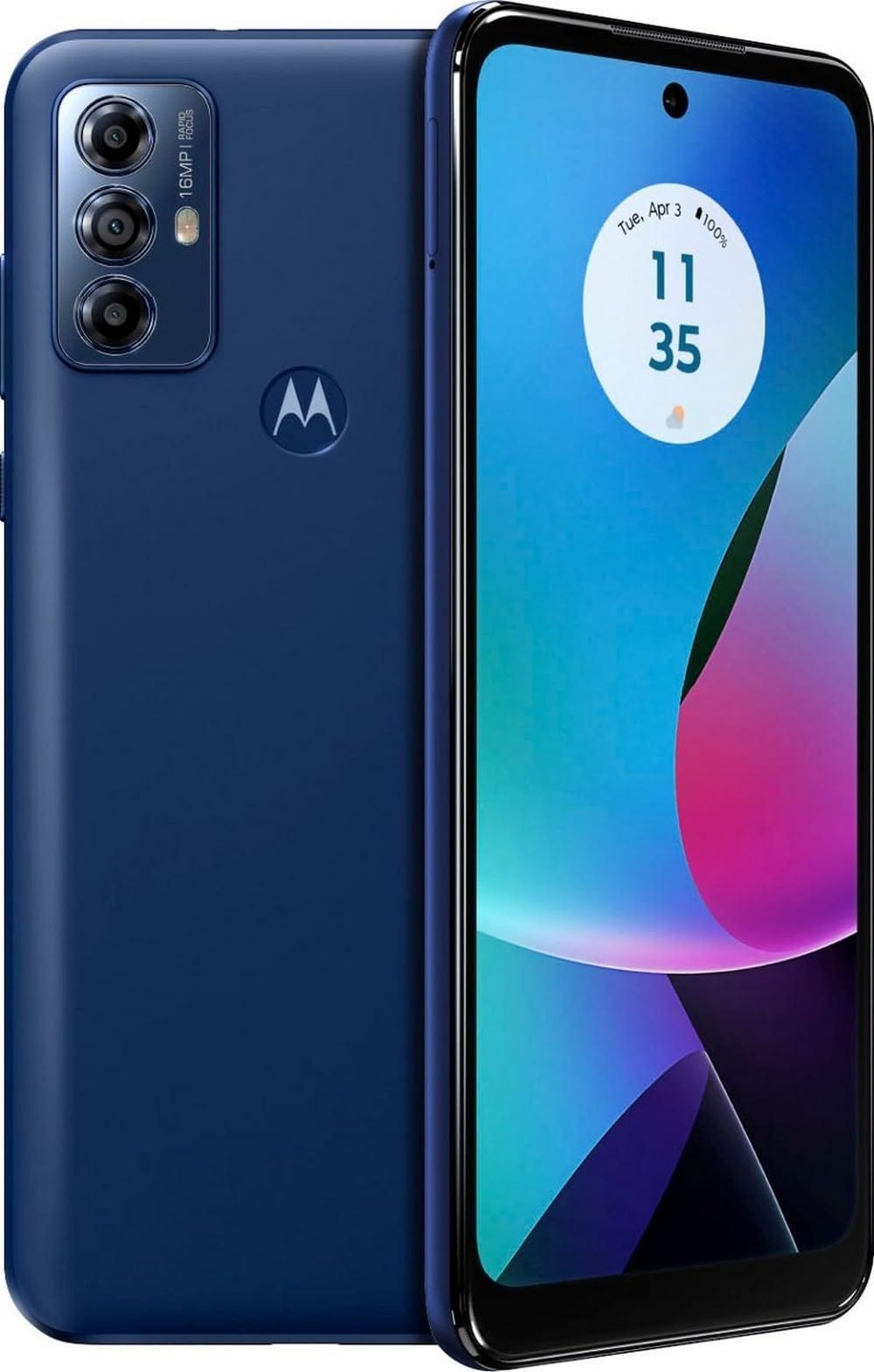 Motorola Moto G Play 2023 Batterie 3 jours déverrouillée conçue pour les États-Unis 3/32 Go Appareil photo 16 MP Bleu marine (renouvelé) 