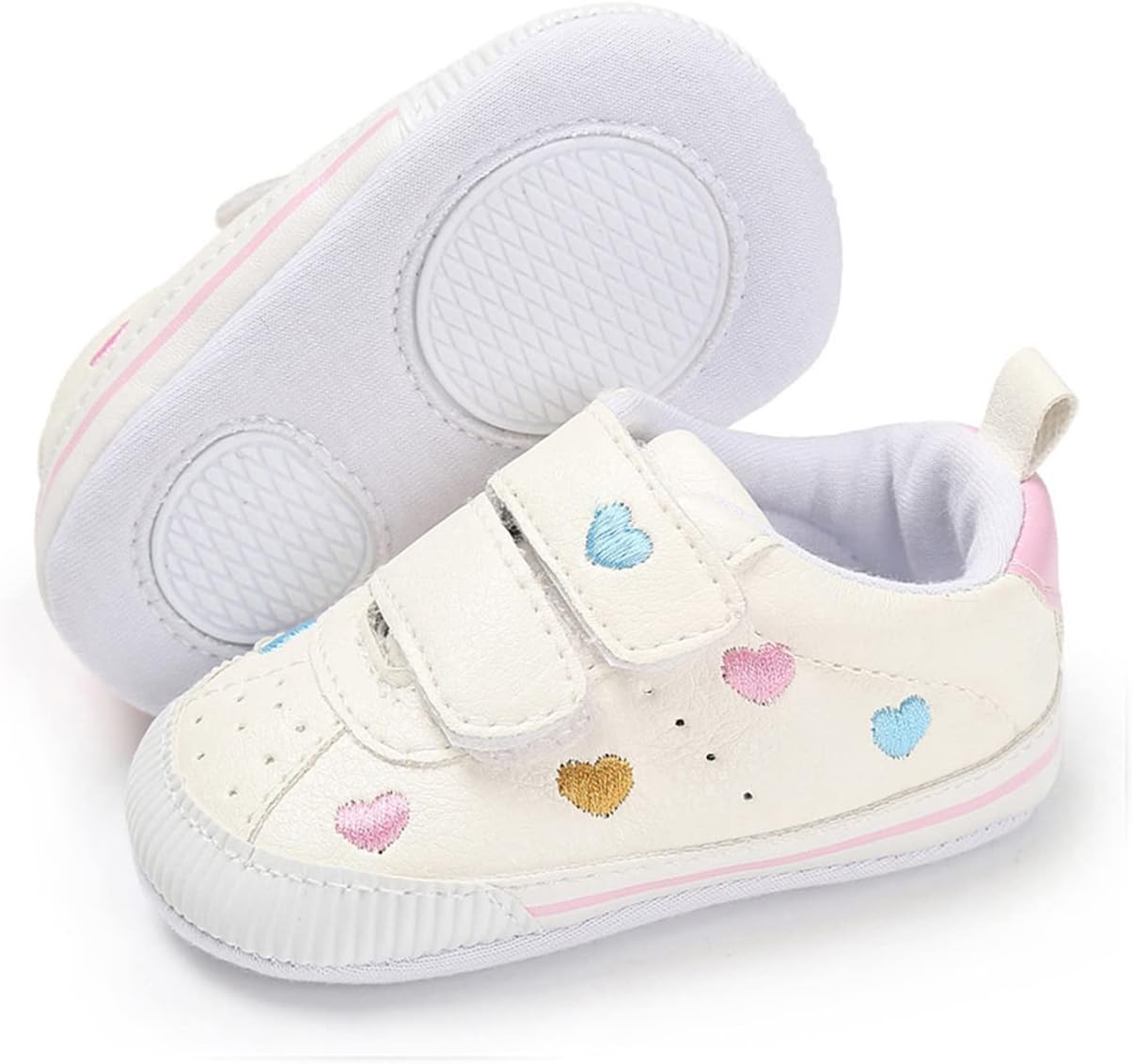 E-FAK Baby Shoes Boys Girls Infant Sneakers Non-Slip Rubber Sole Toddler Crib First Walker Shoes Xpress