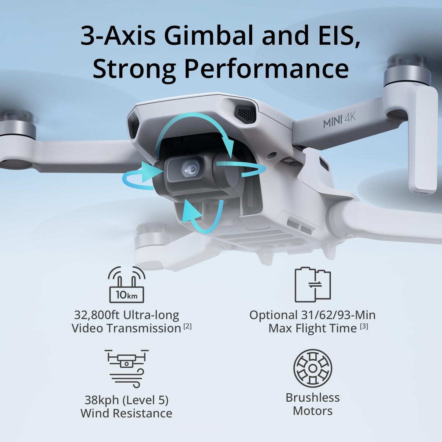 DJI Mini 2 SE, Lightweight Mini Drone with QHD Video, 10km Max Video Transmission, 31-Min Flight Time, Under 249 g, Auto Return to Home, 3-Axis Gimbal Drone with EIS, Drone with Camera for Beginners