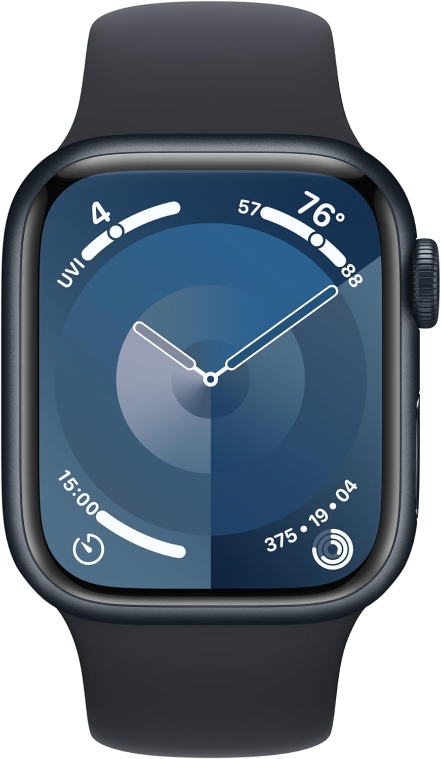 Montre intelligente Apple Watch Series 9 [GPS + Cellular 45 mm] avec boîtier en acier inoxydable doré et boucle milanaise dorée. Tracker d'activité, applications d'oxygène dans le sang et d'ECG, écran Retina toujours actif 