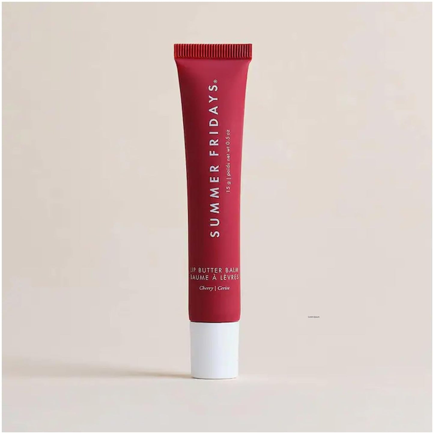 Summer Fridays Lip Butter Balm - Hydrating Lip Mask - Shea Butter, Vegan - Cherry