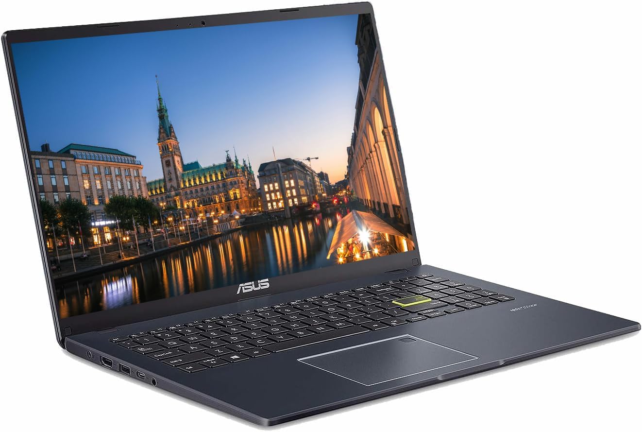 Laptop ASUS 15.5" FHD Anti-Glare IPS, procesador Intel Celeron N hasta 2.79GHz, 4GB DDR4, 128GB de almacenamiento, Bluetooth, teclado retroiluminado, cámara web, Windows 11 Home, azul oscuro, renovado 