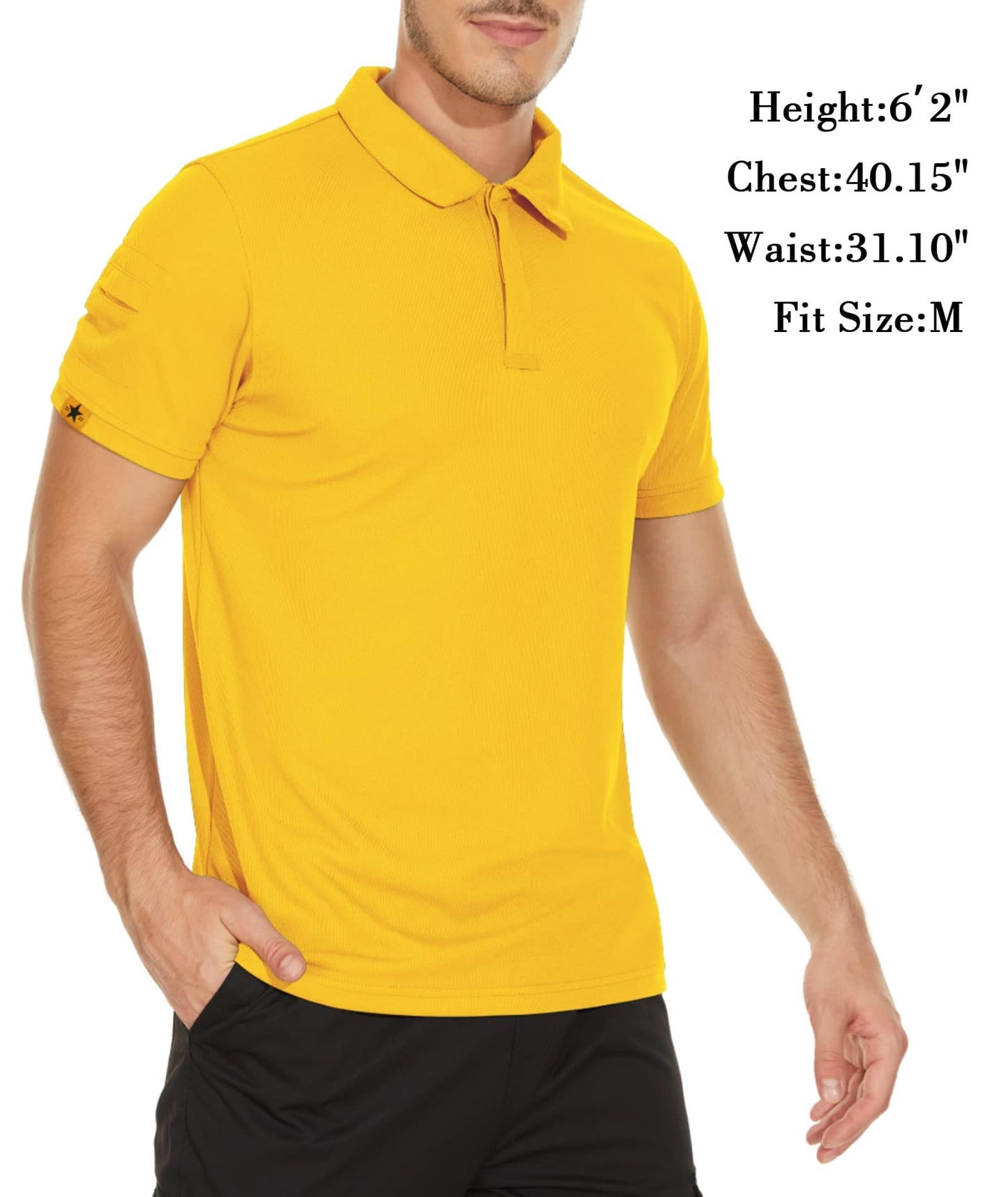 V VALANCH Mens Polo Shirts Short Sleeve Moisture Wicking Golf Polo Athletic Collared Shirt Tennis T-Shirt Tops