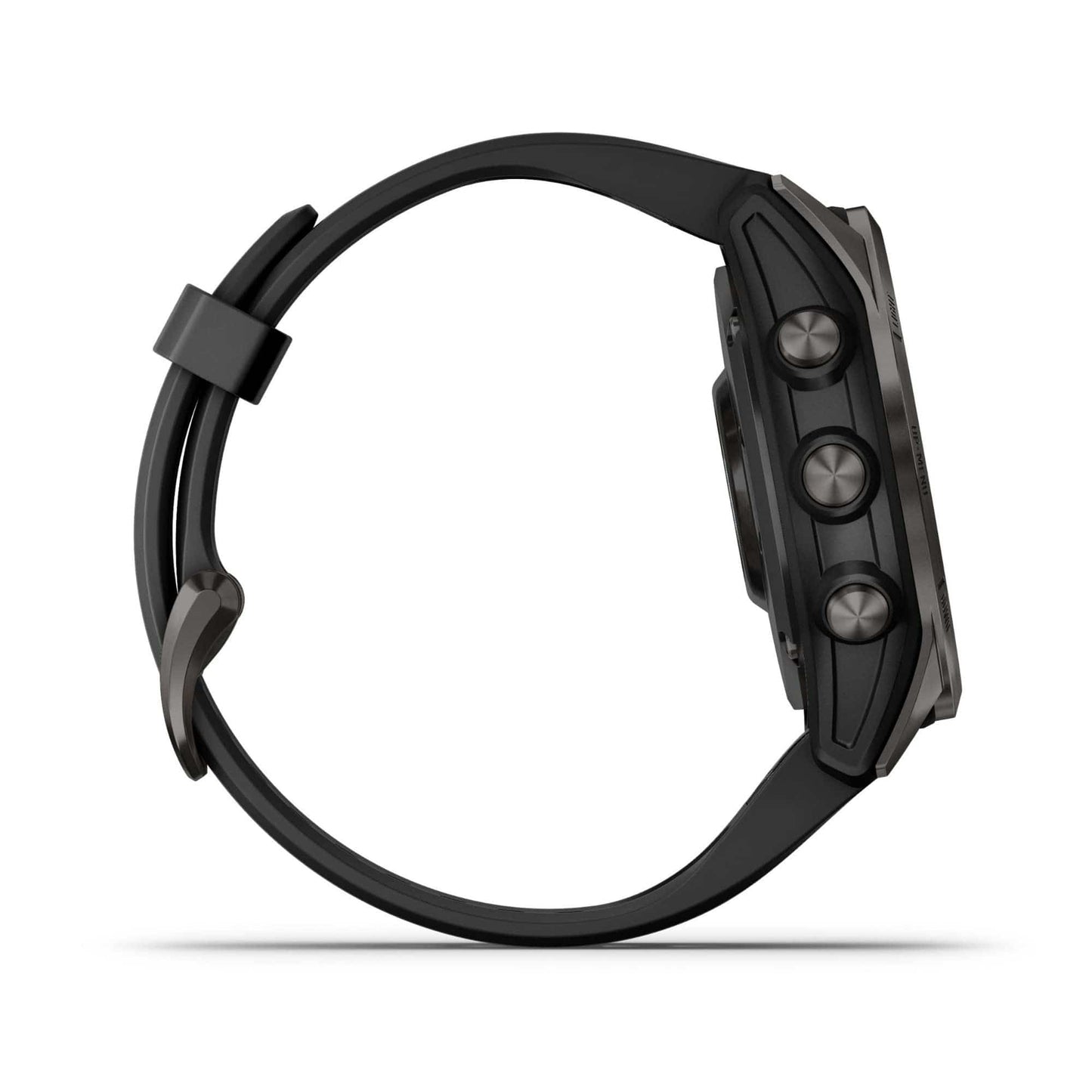 Garmin fenix 7S, reloj inteligente de aventuras de tamaño más pequeño, reloj resistente para exteriores con GPS, pantalla táctil, funciones de salud y bienestar, plateado con correa de grafito, 010-02539-00 