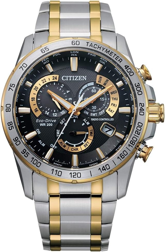 Montre chronographe de luxe PCAT Eco-Drive Sport Citizen pour hommes 