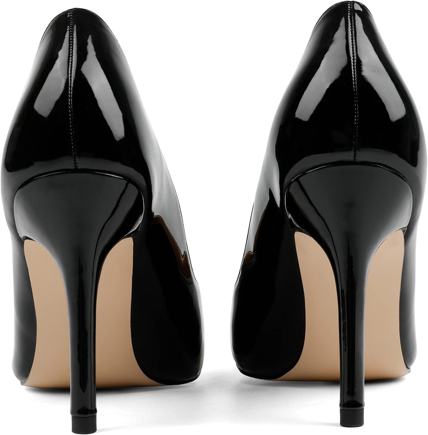 JOY IN LOVE Women's Pumps Shoes 3.5" High Heels Pointy Toe Stiletto Pumps Xpress