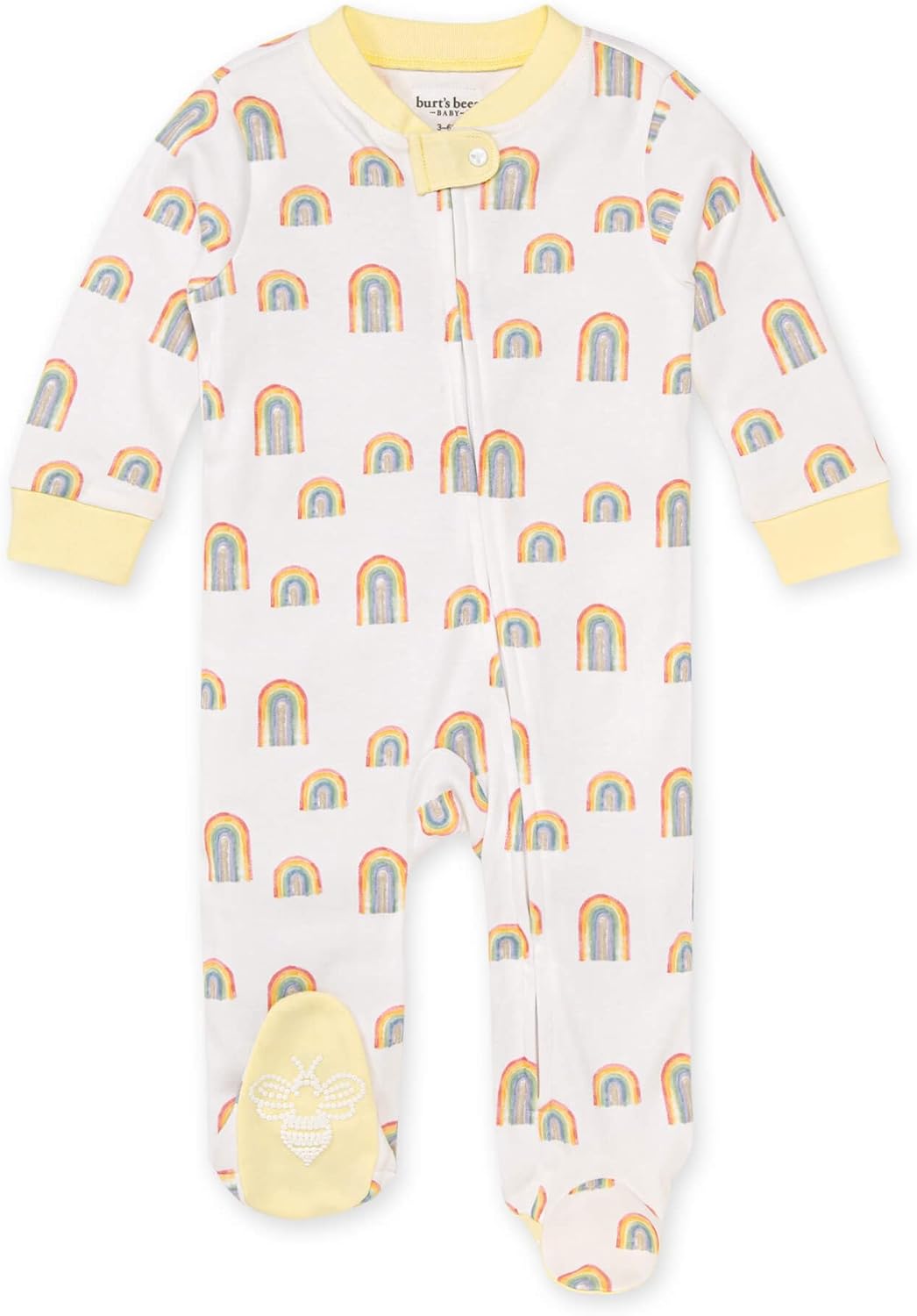 Burt's Bees Baby Baby Girls' Sleep and Play Pajamas, 100% Organic Cotton One-Piece Romper Jumpsuit Zip Front Pjs Xpress