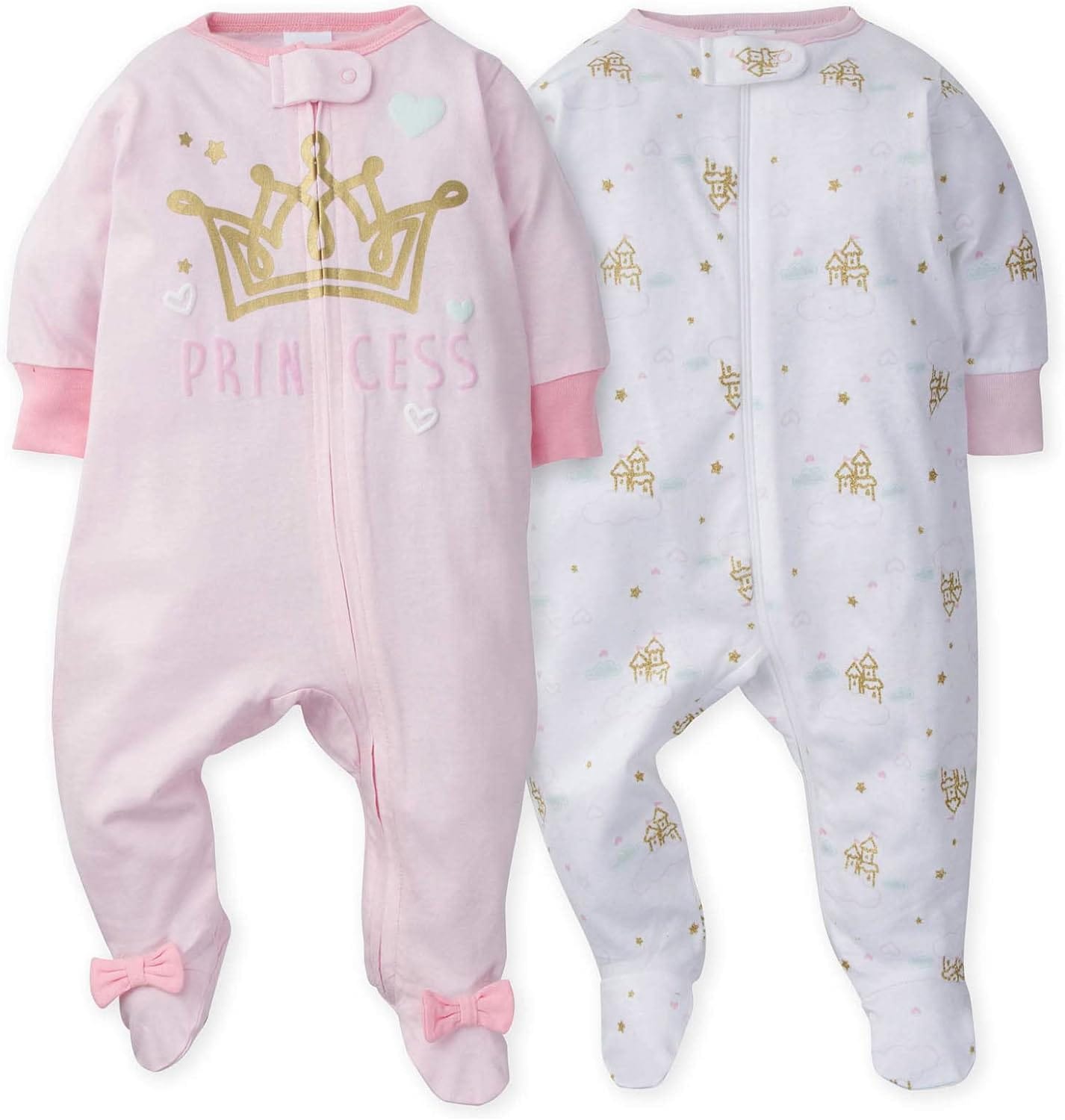 Gerber Baby Girls' 2-Pack Sleep 'N Play Xpress