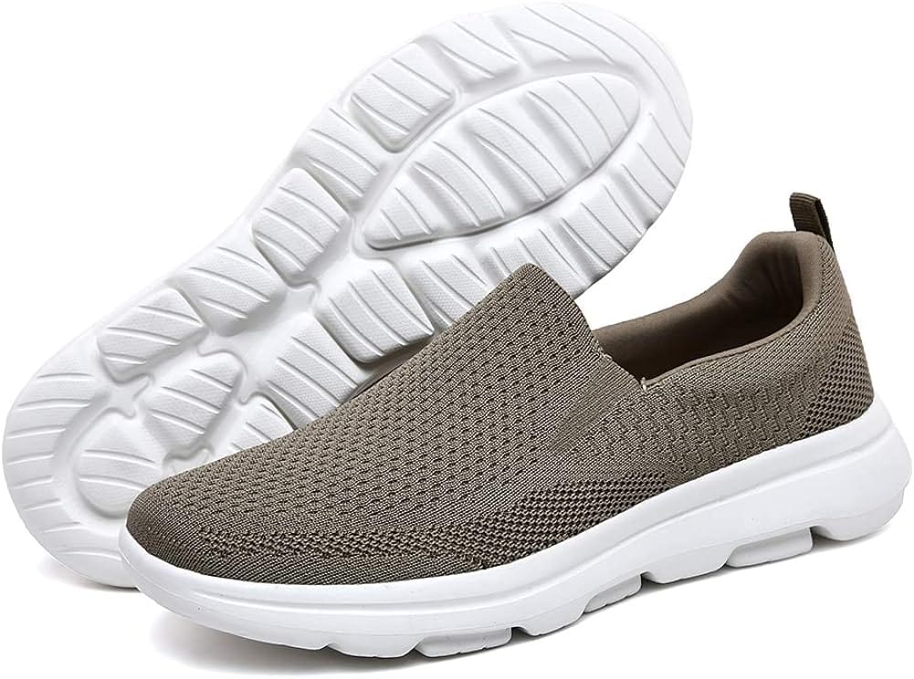 TIOSEBON Men's Mesh Slip On Walking Shoes Loafers-Comfortable Lightweight Work Drving Tennis Shoes Xpress