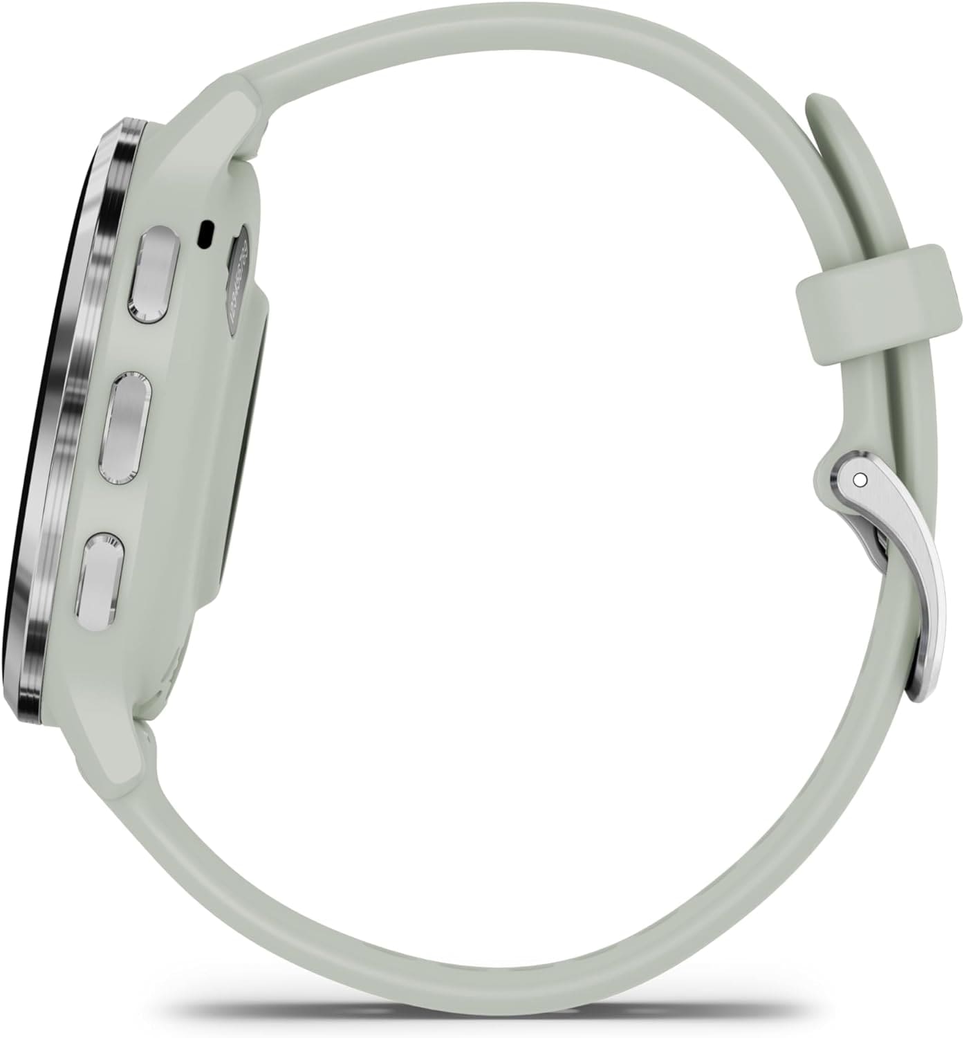 Garmin Venu 3S Advanced Fitness and Health Tracker Montre intelligente avec lunette en acier inoxydable argenté avec boîtier gris sauge de 41 mm et bracelet en silicone Écran tactile AMOLED de 1,2 pouces 