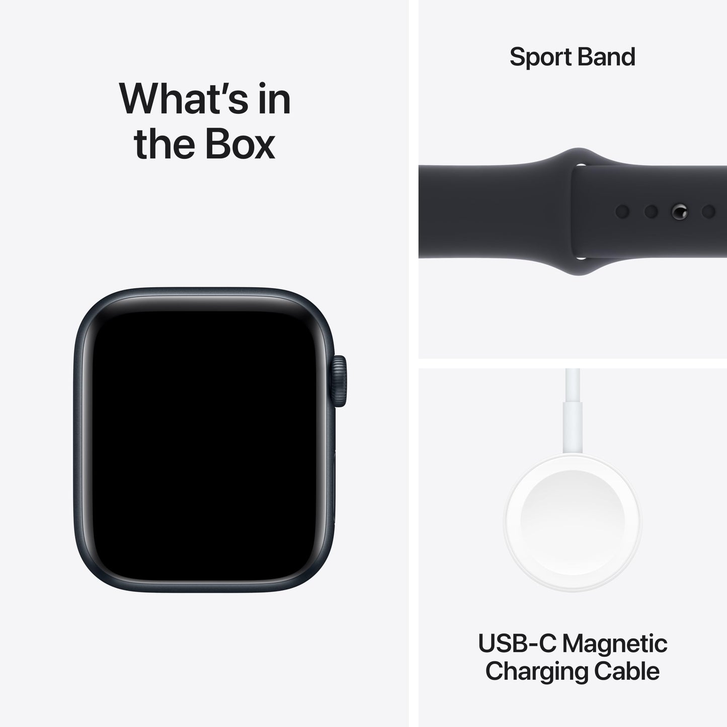 Apple Watch SE (2.ª generación) [GPS 40 mm] Smartwatch con caja de aluminio Midnight y correa deportiva Midnight S/M. Seguimiento de actividad física y sueño, Detección de accidentes, Monitor de frecuencia cardíaca 