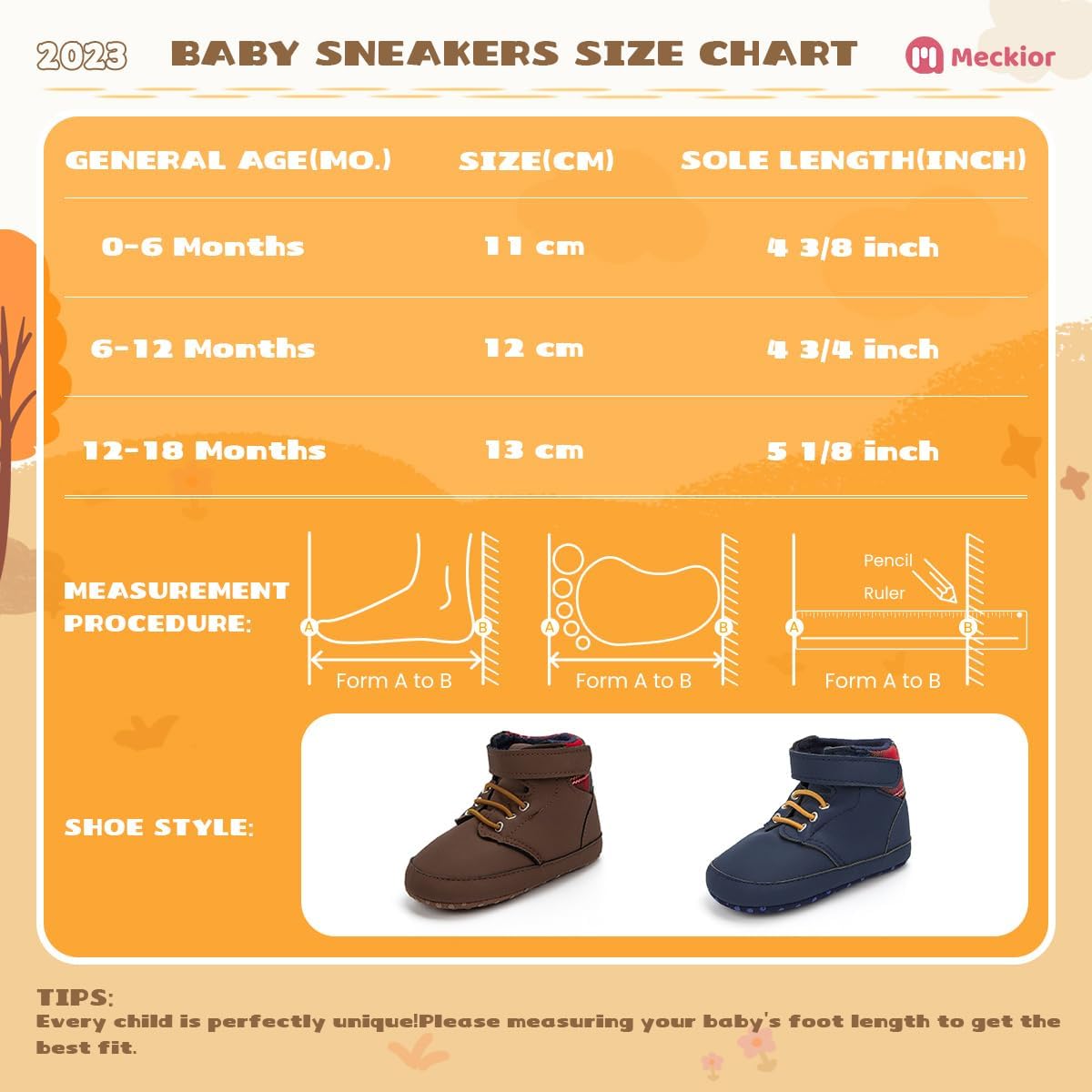 Meckior Toddler Baby Boys Girls High Tops Ankle Sneakers Soft Anti-Slip Sole PU Leather Moccasins Infant Newborn Prewalker First Walking Crib Shoes Xpress