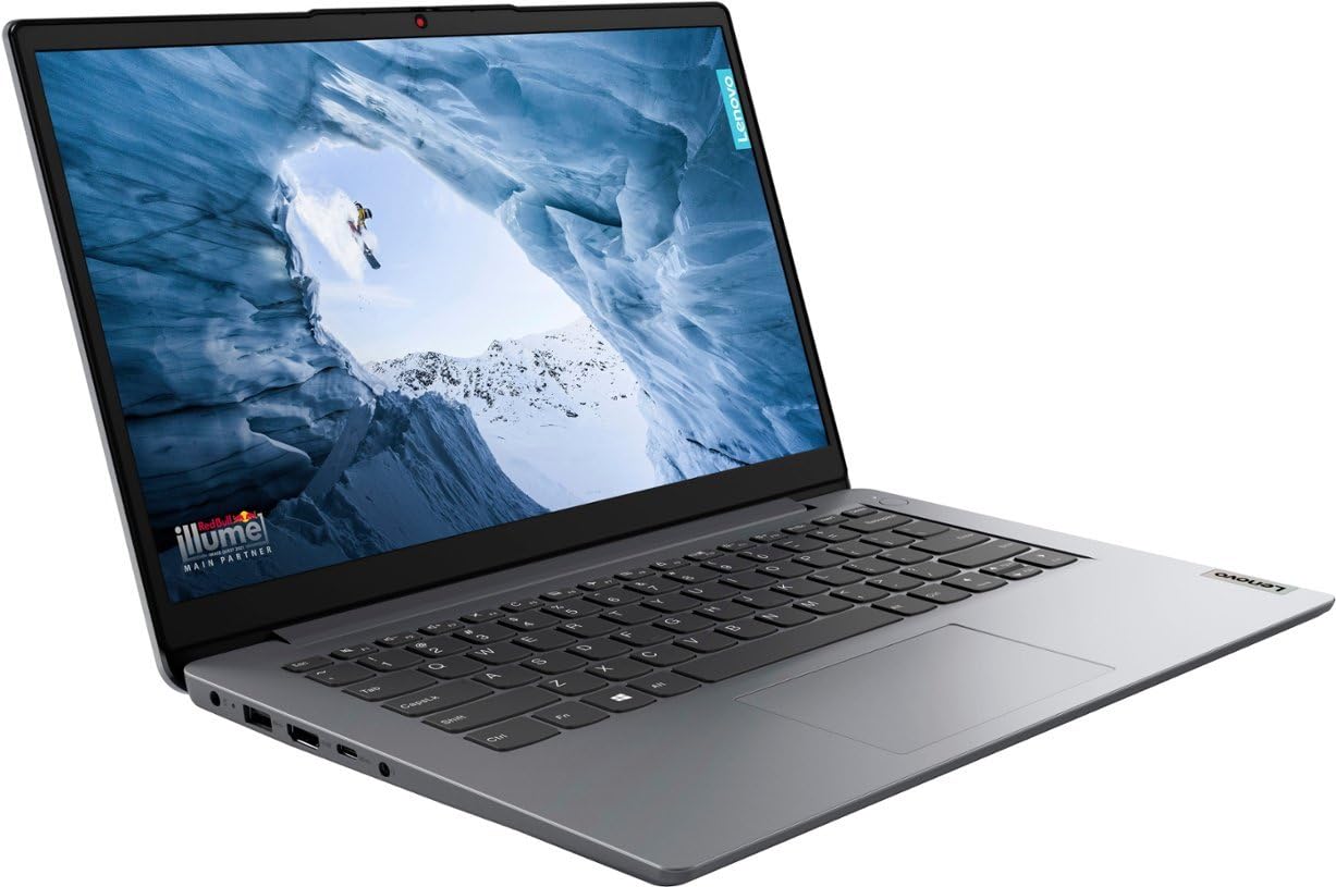 Lenovo IdeaPad 1 14 Laptop, 14.0" HD Display, Intel Celeron N4020, 4GB RAM, 64GB Storage, Intel UHD Graphics 600, Win 11 in S Mode, Cloud Grey