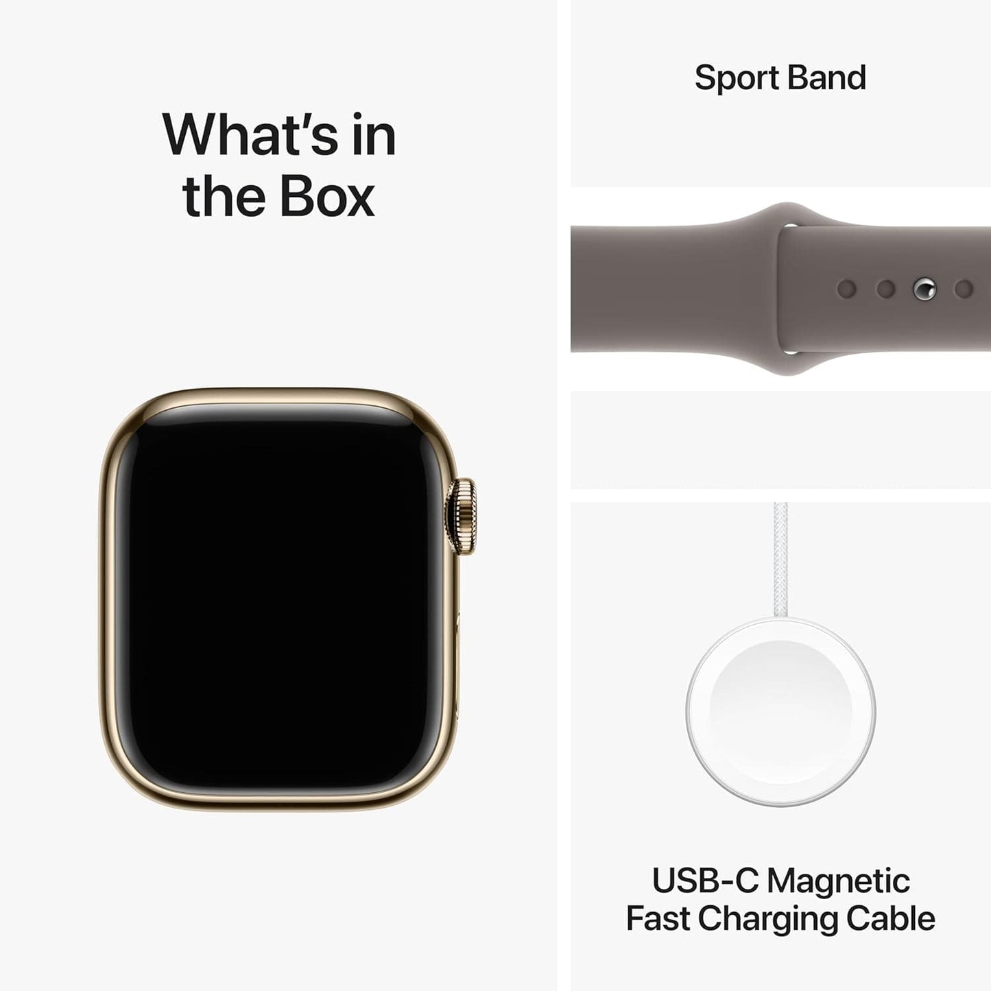 Apple Watch Series 9 [GPS + Cellular 45mm] Smartwatch with Gold Stainless Steel Case with Gold Milanese Loop. Fitness Tracker, Blood Oxygen & ECG Apps, Always-On Retina Display