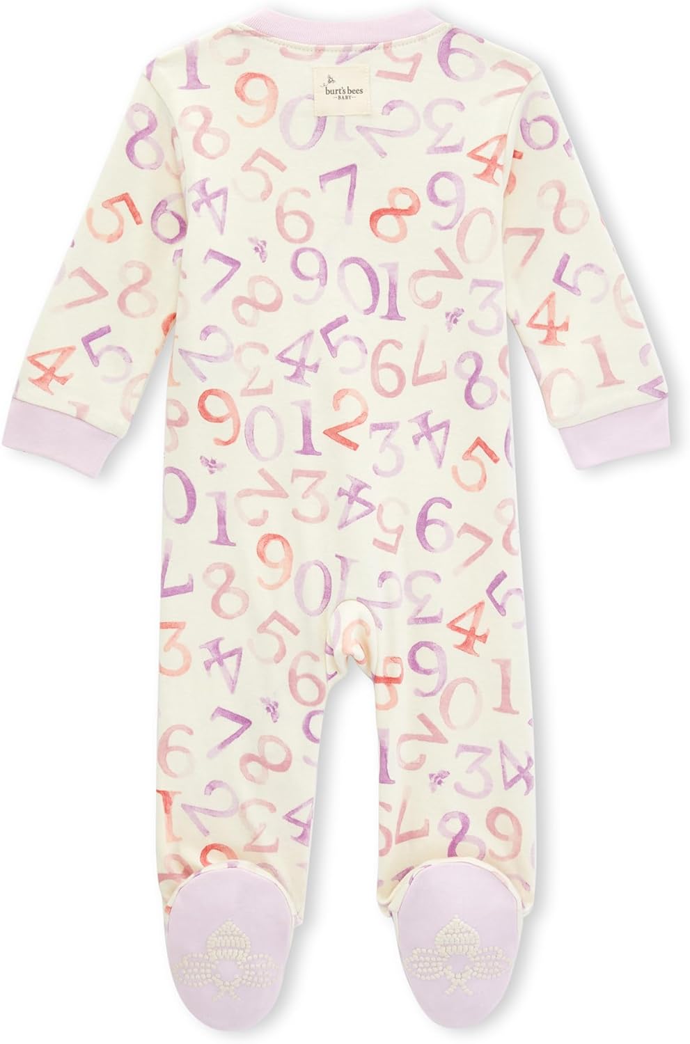 Burt's Bees Baby Baby Girls' Sleep and Play Pajamas, 100% Organic Cotton One-Piece Romper Jumpsuit Zip Front Pjs Xpress