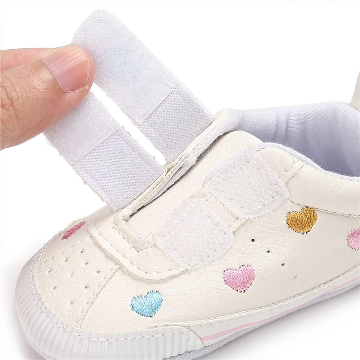 E-FAK Baby Shoes Boys Girls Infant Sneakers Non-Slip Rubber Sole Toddler Crib First Walker Shoes Xpress