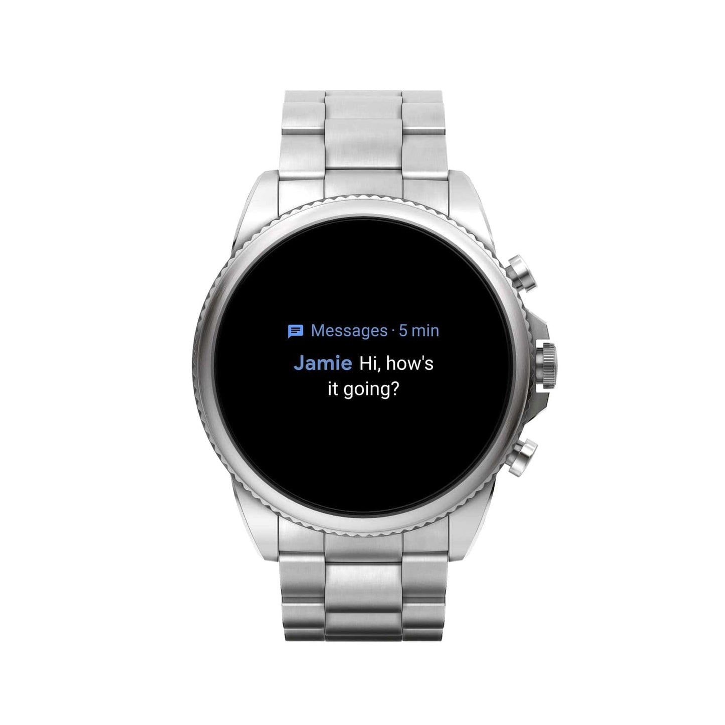 Fossil Gen 6 Reloj inteligente con pantalla táctil de 44 mm para hombres con Alexa incorporado, rastreador de ejercicios, rastreador de actividad, rastreador de sueño, GPS, altavoz, control de música, notificaciones de teléfonos inteligentes