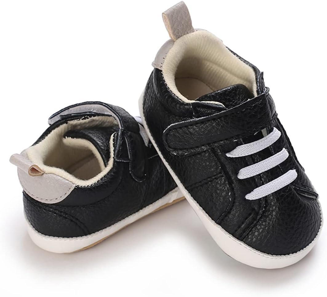 E-FAK Baby Shoes Boys Girls Infant Sneakers Non-Slip Rubber Sole Toddler Crib First Walker Shoes Xpress