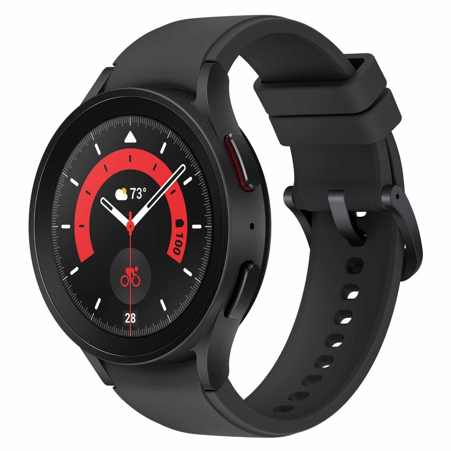 Reloj inteligente Samsung Galaxy Watch 5 Pro de 45 mm con GPS, frecuencia cardíaca, seguimiento de actividad física - Titanio, cristal de zafiro, batería mejorada 