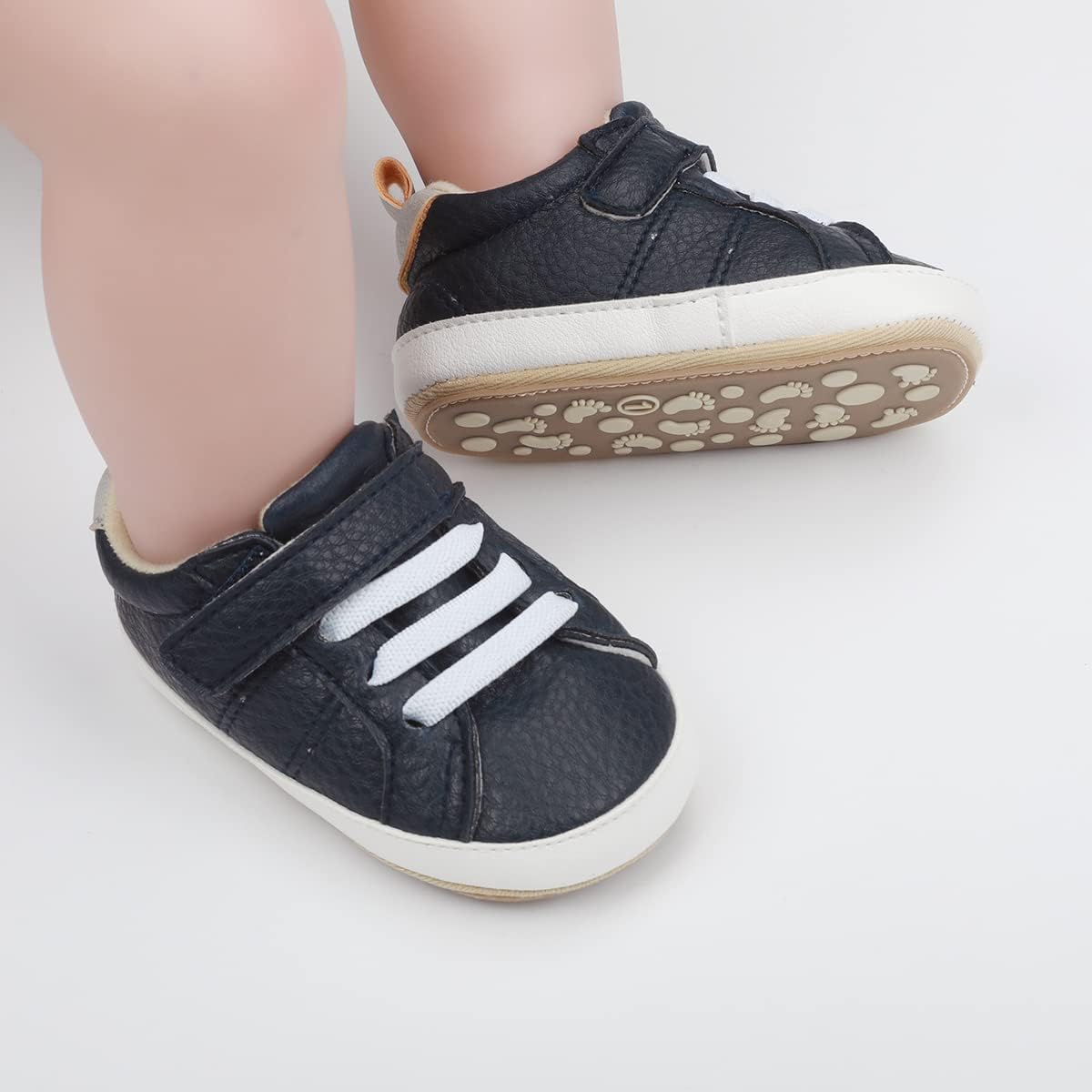 E-FAK Baby Shoes Boys Girls Infant Sneakers Non-Slip Rubber Sole Toddler Crib First Walker Shoes Xpress