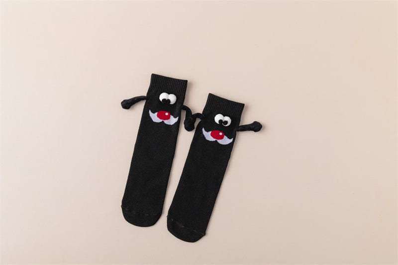 Couple poignée magnétique chaussettes à main mignonnes noël