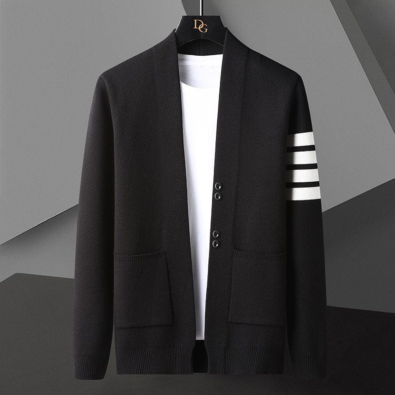 Knitted Cardigan Men's Coat Trendy Handsome Outer Wear Cloak Casual Sweater