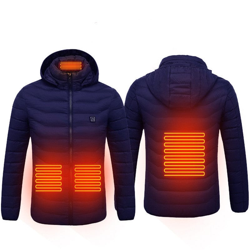 Nuevo Chaqueta calefactora, chaqueta eléctrica USB, abrigo de algodón, calentador, ropa térmica, chaleco calefactor, ropa de hombre, invierno