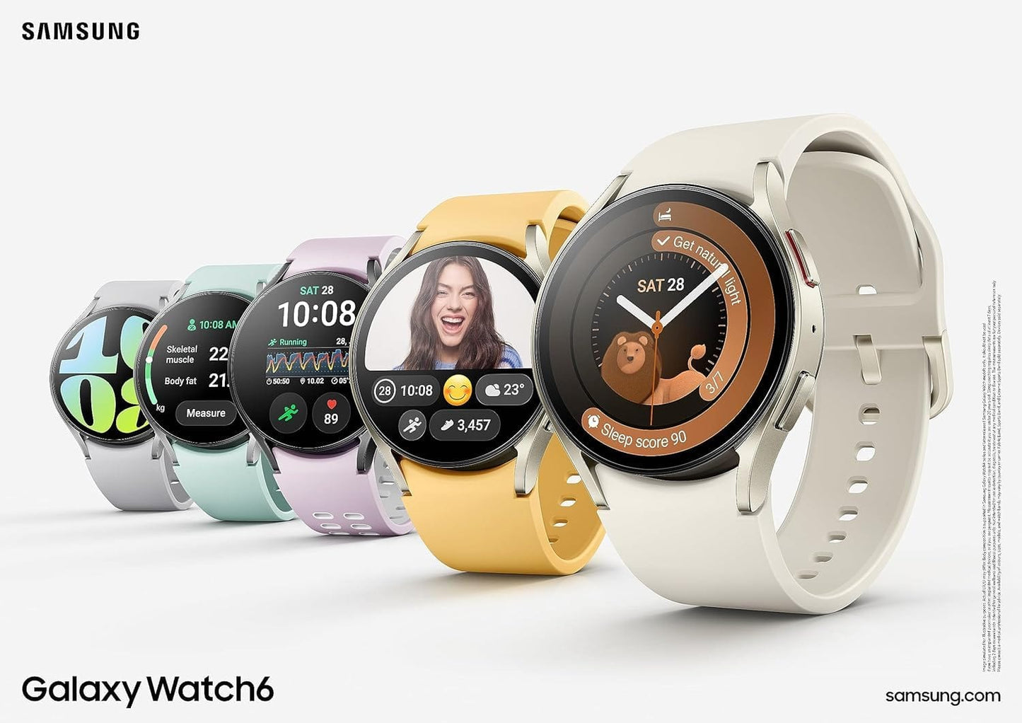 SAMSUNG Galaxy Watch 6 Montre intelligente Bluetooth en aluminium de 40 mm | Version latino-américaine | Cristal Saphir | IP68 - 