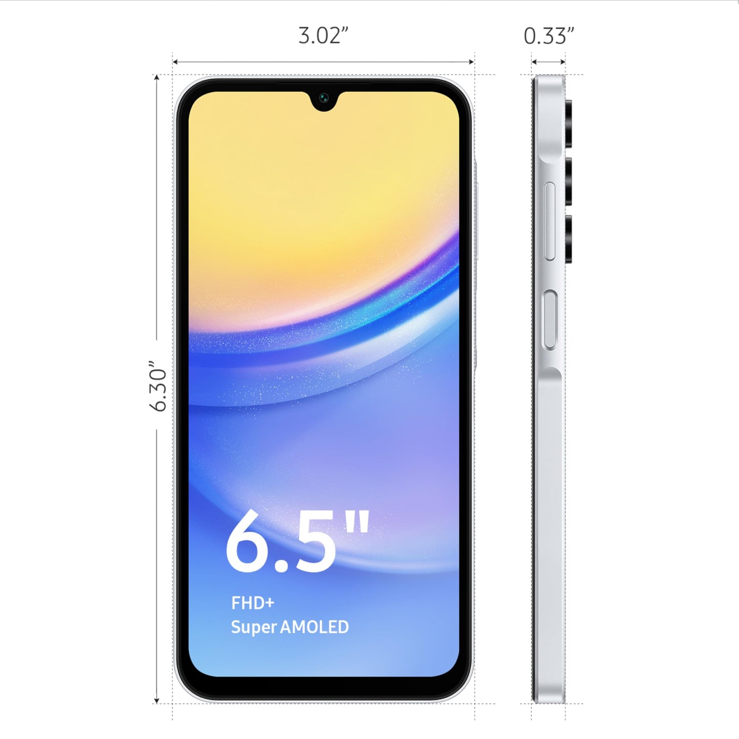 SAMSUNG Galaxy A35 5G Serie A, Smartphone Android Desbloqueado de 128 GB, Pantalla AMOLED, Sistema Avanzado de Triple Cámara, Almacenamiento Ampliable, Diseño Robusto, Versión EE. UU., 2024, Impresionante Lila 